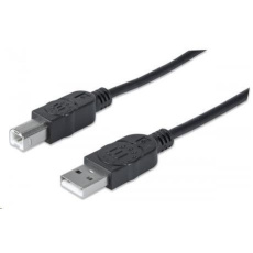 MANHATTAN Hi-Speed USB Device Cable, Type-A Male to Type-B Male, 0,5m, Black MANHATTAN Hi-Speed USB Device Cable, Type-A Male to Type-B Male, 0,5m, Black