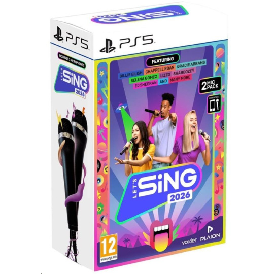 PS5 hra Let’s Sing 2026 + 2 mikrofony PS5 hra Let’s Sing 2026 + 2 mikrofony