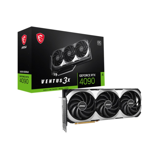BAZAR - MSI VGA NVIDIA GeForce RTX 4090 VENTUS 3X E 24G OC, 24G GDDR6X, 2xDP, 2xHDMI - Po opravě (Bez příšlušenství)